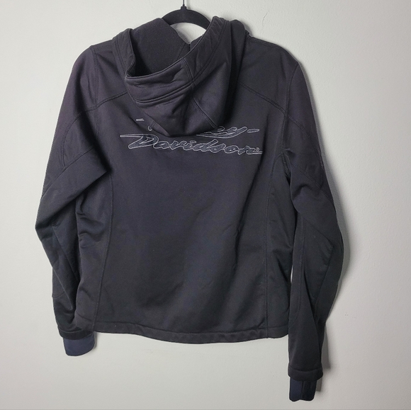 Harley Davidson Core Relay RCS Soft Shell Functional Motorcycle Jacket Black L - Picture 3 of 6